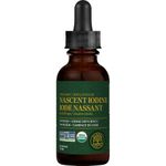 Global Healing Detoxadine - Organic Nascent Iodine, Iode Nassant Liquid Supplement Drops for Thyroid Support, Detox Cleanse, Metabolism, Non-GMO, Vegan, 200 Servings, 6-Month Supply (1 Fl Oz)