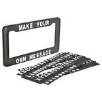 Bell Automotive 22-1-46452-9 Personalized Black License Plate Frame