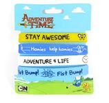 Official Licensed Adventure Time Jake & Finn Rubber Wristbands Jelly Bangles