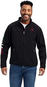 Ariat Male New Team Softshell Brand Jacket Mex Black Large