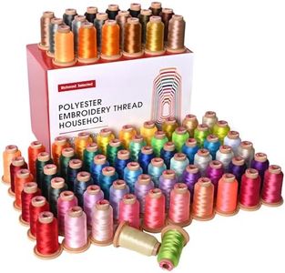 Poolin Richword 800M 80 Colors Embroidery Machine Thread,40WT(108D/2) Polyester Embroidery Machine Thread Set,800M Each Thread Spool,Each Roll for Embroidery Machines and Sewing Machines