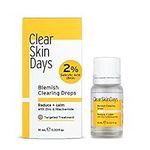 Clear Skin Days 2% Niacinamide, 2% Salicylic Acid, & 1% Zinc Spot, Pimple & Acne Treatment - Blemish Clearing Drops - Reduce Breakouts, Calm and Repair Skin, 10ml