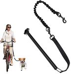 BEIJIALY Dog Bike Leash, Hands Free Dog Bike Attachment, Bike Dog Walking Leash Hand Free Dog Exerciser Leash for Exercising Training Jogging(Black)