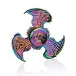 Multibao Angel Wings Rainbow Fidget Hand Spinners Toy Ultra Durable Stainless Steel Bearing High Speed 2-7 Min Spins Metal Material Hand spinner Focus Anxiety Stress Relief EDC ADHD