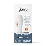 Diaper Genie Complete Diaper Pail System, White - AMAZON EXCLUSIVE - includes 4 Carbon Filters and 1 refill