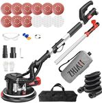 Drywall Sander(880W) with Vacuum Dust Collection,1000-2100 RPM,Dead-Angle Sanding,LED Light,Foldable&Extendable Handle, 5 Variable Speed,Popcorn Ceiling Removal Tool【Compatible with Cleaners】