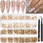 HNUIX Nail Rhinestones - 2920pcs 3D