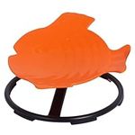 MagicMeadow Sensory Toy Spinning Fish | Autism-Friendly Toy Chair for Kids, Educational Special Needs Resource Enriching Play & Exploration, Wobble Chair Kids Balance, Spinning Carousel | Orange