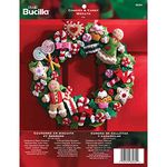 Bucilla Cookies and Candy Wreath Felt Applique Kit, Multicolor, 22.9 x 5.1 x 30.5 centimetres