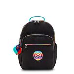 Kipling Seoul Large 15" Laptop Backpack Truly Black Rainbow, Truly Black Rainbow, 12.75" L x 17.25" H x 9" D