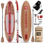 TIGERXBANG Paddle Board, 10.8' Stand Up Paddle Board with Premium Complete Inflatable SUP Accessories, Extra Wide Paddleboards for Adults & Kids-Pandora Collection Chili Red