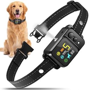 Humane No Shock Dog Bark Collar with Spray | Anti Barking Training Collar, 5 Safe Modes & 5 Levels | Rechargeable Waterproof for S/M/L Dogs (8-110 lbs) (Citronella Spray Not Included)