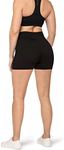 SATINA High Waisted Black Biker Sho