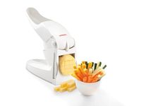 Leifheit Potato Chipper, Chips Cutter, French Fries Cutter, Leifheit Chipper, 2 chip sizes 10 and 12 cm, Soft Touch Handle for Easier Chipping, Potato Chipper, White