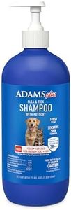 Adams Plus Flea & Tick Shampoo with Precor for Cats, Kittens, Dogs & Puppies Over 12 Weeks Of Age |Sensitive Skin Flea Treatment |Kills Adult Fleas, Flea Eggs, Ticks, and Lice |24 Oz, Pump Included