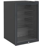 Cookology CBC130BK Under-Counter Drinks Fridge in Black - 115 Litre Capacity - Drinks Fridge - Adjustable Temperature Control - LED Light - Suitable for Cans & Bottles - Energy Efficient