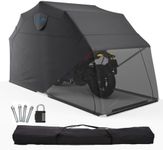 Quictent Heavy Duty Motorcycle Shelter Shed Cover Storage Garage Tent with TSA Code Lock & Carry Bag, Large Size