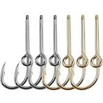 Fishing Hooks Hat Pins for Fishing Hat Hook Clip Gold Fish Hook Hat Clip Fish Hooks for Hat 12PCS Tie Clips Gold/Black