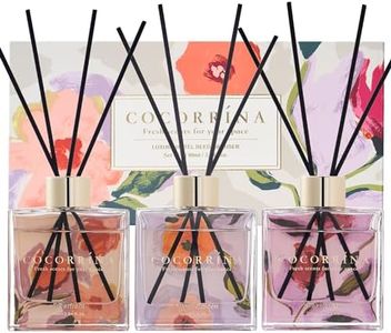 COCORRÍNA Ambientadores de Hogar, 3 x 90ml con 24 Varillas Difusor Carrizo para Casa Dormitorio Oficina Decoración y Regalos Set (Lost Horizon/Front Garden/Riverfront)