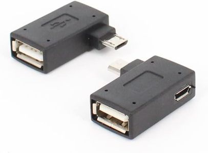 2-Pack OTG Cable Adapter Replacement for Fire TV Stick 4K Max/Cube/Lite, Powered Micro USB to USB A OTG Adapter Compatible with Samsung Android Host Devices Smartphone Tablet