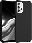 kwmobile Case Compatible with Samsung Galaxy A32 5G Case - Soft Slim Protective TPU Silicone Cover - Black Matte