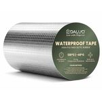 DALUCI Super Strong Waterproof Butyl Tape for Leakage Repair – Self Adhesive Heavy Duty Aluminum Foil Tape for Roof Waterproofing, Water Leakage, Pipe, Wall & Tank Sealing (Silver, 6 Inch (15CM*5M))