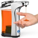 Everlasting Comfort Automatic Soap Dispenser, Touchless Hand & Dish Soap Dispenser, Liquid Soap Dispenser for Bathroom, Kitchen - Distributeur Savon Automatique (500ml)