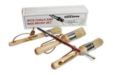 Chalk Paint Wax Brush Set – Smooth, Effortless and Detailed painting Deedma Brush Set – Comfy All-natural Boar Bristle Brushes – No Streak 3 Piece Brush Set Limited Time Offer