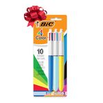 BIC 4-Color Original and Fashion Retractable Ball Pens, Medium Point (1.0mm), 3-Count Pack, Retractable Ball Pen With Long-Lasting Colorful Ink