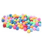 meizhouer Ping Pong Balls 50 Pack: Colored 3 Star 40mm Table Tennis Balls for Outdoor Training Yard Party Kids Game Cat Dog Ferret Toys (Pack of 50)