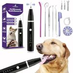 VVHOMIFE Dog Teeth Cleaning Kit-Dog Tooth Plaque Remover-Ultimate Pet Dental Care Kit - Ultrasonic Teeth Cleaner and Plaque Remover for Dogs | Complete Oral Hygiene Solution-Black