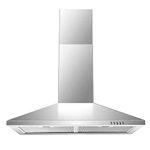 SNDOAS Wall Mount Range Hood 30 inches,Stainless Steel Range Hood with Ducted/Ductless Convertible,Kitchen Hood 30 inches,Chimney Style Stove Vent Hood for Kitchen