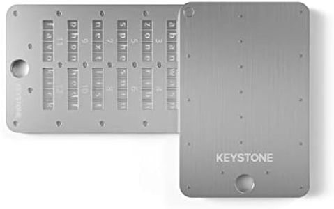 KEYSTONE Crypto Seed Storage, Cryptosteel Capsule Metal Wallet, Cold Storage Backup, 24 Words Bitcoin Key Phrase Storage, Steel Plate, Compatible with Ledger, Trezor, KeepKey (Keystone Tablet Plus)