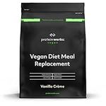 Protein Works - Vegan Diet Meal Replacement Shake | Nutritionally Complete 250 Calorie Meal | Vegan Meal Shake | Plant Based Meal | 14 Servings | Vanilla Crème | 1kg