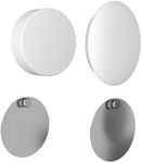 Teccle Wall Mount for Nest Temperature Thermostat Sensor 2 Pack No Hole Needed - Stainless Steel Bracket Plate for Google Nest Temperature Sensor - Mount to Any Smooth and Dry Surface