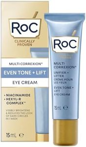 RoC Multi Correxion Even Tone + Lift Crema Occhi, Formula Antietà, per la Luminosità e le Occhiaie, Riduce le Linee Sottili e le Rughe - 15 ml