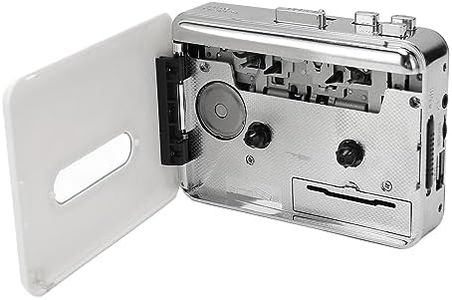 Cassette Player, Stereo Output Cassette Tape Player with Auto Reverse Function, Plug and Play USB Formatting Portable Pocket Tape Player