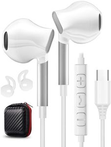 Auriculares Tipo C para Samsung S24 S22 S23 Ultra S21 A55 A54 A34 iPhone 16 Auriculares USB C con Microfono Cascos USB C Auriculares con Cable Tipo C para iPhone 15 Pro Google Pixel 9 iPad 10 Pro 2024