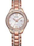 Citizen Women Analogue Eco-Drive Watch with Stainless Steel Strap FE1233-52A