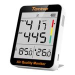 Temtop Indoor Thermo-Hygrometer with Air Quality Monitoring - Precision Air Quality Thermometer for Home, Office or School, Air Quality Tester, Battery Powered, Magnetic Suction