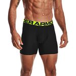 Under Armour Men's Tech 6-inch Boxerjock 2-Pack Underwear, Black (002)/Pink Shock, 3XL