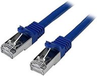 StarTech.com N6SPAT50CMBL 0.5 m Cat6 Patch Cable, Shielded (SFTP) Snagless Gigabit Network Patch Cable - Blue Cat 6 Ethernet Patch Lead