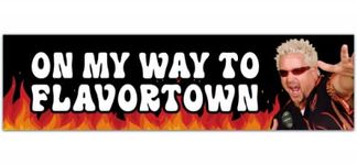 Flavortown Guy Fieri Funny Bumper Sticker Car Decal Waterproof Sticker For Cars Trucks SUV [00116]