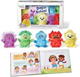 hand2mind Feelings Family Introductory Storybook and Plush Set, Toddler Emotions Book, Social Emotional Learning Activities, Play Therapy Toys, Preschool Books 3-5, Calm Down Corner Supplies