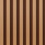 Oxdigi Slat Peel and Stick Wallpaper - Self-Adhesive Contact Paper with 3D Effect | Waterproof & Removable | PVC Contact Paper for Countertops & Cabinets | 11.8 in x 16.4 ft | Walnut