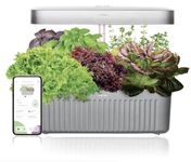 Vahaa Smart Garden - Mobile App Controlled Indoor Hydroponics growing system Herb and Vegetable Cultivation Kit Grow Your Own Produce Kitchen Garden with Starter Kit (Silver)