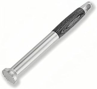 304 Stainless Steel Cocktail Muddler -26cm/10inch Professional Bar Tool with Non-Slip Wooden Grip Product Features