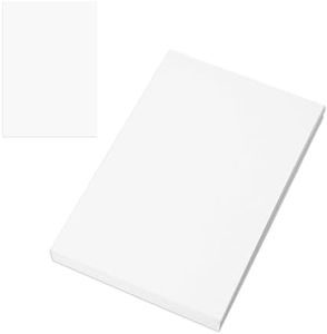 50 hojas de papel de acuarela en blanco, tarjetas postales blancas, 9,5 x 14,5 cm, papel blanco, tarjetas postales de cartón en blanco, tarjetas de felicitación de bricolaje blancas, para pintar,