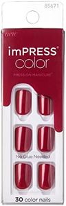 Kiss Impress Press-On-Manicure Nails 30 Count Red Velvet