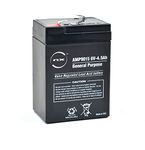 NX, 6V Battery, 6 Volt 4.5ah battery, 6V 4.0Ah Lead Acid Rechargeable Battery For General purpose, Bikes, Childrens Kids Ride On Electric Toy Car Battery, Motorcycle ride on Bike, (6V - 4Ah / 4.5Ah)